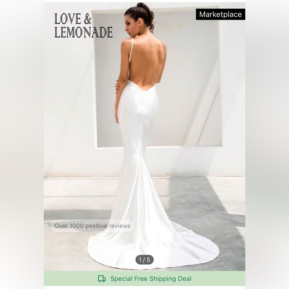 Love and Lemonade white gown dress